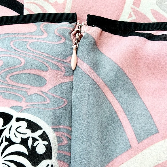 Fully Lined Feminine Light Weight Skirt, Pink, Cream, Black and Grey. - Picture 3 of 8